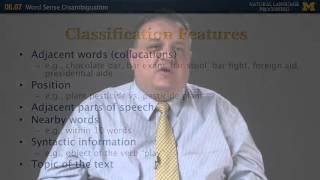 Lecture 41 — Word Sense Disambiguation  Natural Language Processing  Michigan [upl. by Rica941]