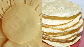 How to make Urad Papad or Papadam or Poppadoms  Start to finish [upl. by Aisanat]