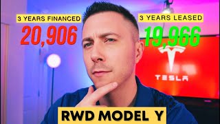 Lease Vs Finance 3 Year Cost Tesla Model Y Leasing is Less [upl. by Menis]