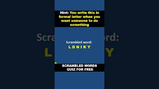 Jumble Words Game  Solve the Jumbled Word  Letters In English [upl. by Jermaine]