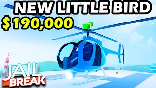 BUYING THE NEW quotLITTLE BIRDquot HELICOPTER In Roblox Jailbreak LOCATION  FULL GUIDE  CODE [upl. by Leiva]