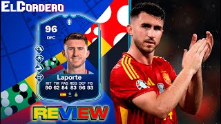 AYMERIC LAPORTE Euro International Star ¡Más obligatorio que TOMAR agua   EAFC 24 Review [upl. by Ahsilrak165]