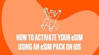 How To Activate Your eSIM Using An eSIM Pack on iOS  A Help Guide [upl. by Piane]