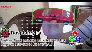 Color recognition with Opencv and Python  raspberry pi 4 object detection  computer vision [upl. by Shaper]