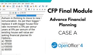 CFP Advanced Financial Planning Module  CASE A Old Curriculum [upl. by Daberath]