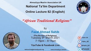 Lecture 82 English “African Traditional Religions” [upl. by Halian799]