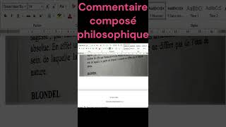 commentaire de texte philosophie méthodologie [upl. by Namrac795]