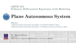 Plane Autonomous System  Part3  Linearization of Nonlinear System  Jacobian  Stability Analysis [upl. by Raleigh786]