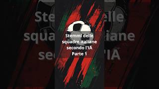 Stemmi delle Squadre di Calcio Italiane Creati dall’Intelligenza Artificiale – Parte 1 calcio [upl. by Eilhsa713]