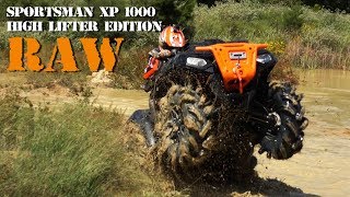 Polaris Sportsman XP 1000 Mud Run High Lifter Proving Grounds RAW [upl. by Adnilra]