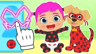 🐞 BEBE LILY y MAX 🐞 Max se disfraza de Puppybug  Dibujos animados infantilesbabypets [upl. by Koffman]