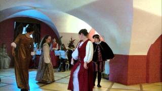 16th Century Italian Dance  Lo Spagnoletto  Cesare Negri  Soubor Anello [upl. by Ammadas]