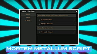 ⚡ Mortem Metallum Script PASTEBIN ROBLOX EXPLOITING [upl. by Auohc]