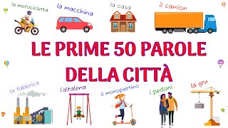 Prime parole dei bambini  Parole bambini 2 anni  Le prime 50 parole  Impara vocabolario [upl. by Hanoj]