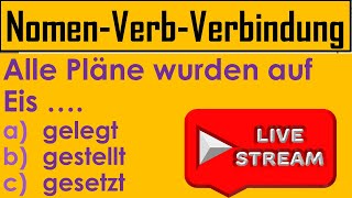 NomenVerbVerbindung  20 sehr wichtige Verbindungen mit Beispielen  Live am 24072022 [upl. by Alyaj]