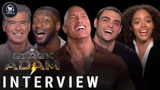 Black Adam Interviews with Dwayne Johnson Pierce Brosnan amp More [upl. by Casaleggio]