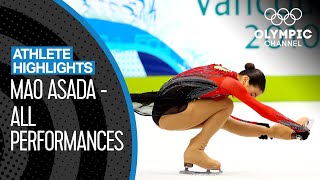 Mao Asada 🇯🇵  Olympic Silver Medallist amp Guiness World Record Holder  Athlete Highlights [upl. by Aicia]