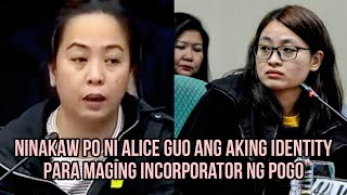 NASIRA BUHAY KO AT PAMILYA KO DAHIL SA GINAWA MO ALICE GUO  WITNESSING SENATE HEARING LIVE [upl. by Castora581]