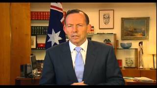 Prime Minister Tony Abbott gives a statement on the Sydney siege [upl. by Shepley]