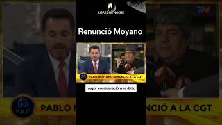 RENUNCIÓ MOYANO mileipresidente sindicatos argentina [upl. by Ennayrb881]