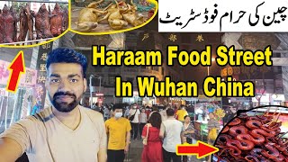 Haraam Food Street In Wuhan China  China Street Food  Wuhan street Food  Wuhan china Vlogs [upl. by Tremain]