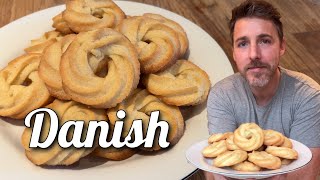 Danish Butter Cookies  Vaniljekranse [upl. by Anha50]