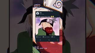 Kakashi sensai true face 😅😅shorts naruto kakashi [upl. by Coster]