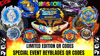 SPECIAL WBBA EDITION QR CODES  ALL SPECIAL EVENT BEYBLADE QR CODES  NEW BEYBLADE QR CODES  4K [upl. by Aikam440]