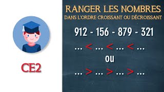 Ranger les nombres dans lordre croissant et décroissant  CE2  Petits Savants [upl. by Novelia345]