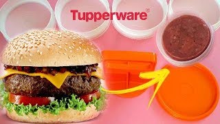 COMO FAZER HAMBÚRGUER CASEIRO SEM CONSERVANTE E TESTANDO A FORMA DA TUPPERWARE PARA HAMBÚRGUER [upl. by Ariday297]