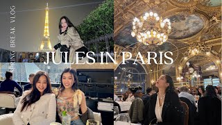 JULES IN PARIS PT II Louvre Lunch  Emily in Paris Restaurants  Dinner at Le Train Bleu  파리 브이로그 [upl. by Dalury]