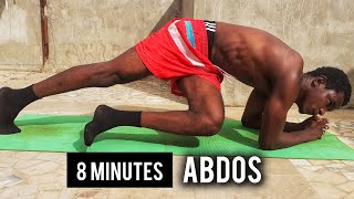 8 Minutes Entraînement ABDOS COMPLET sans matériel abdos du bas haut et oblique [upl. by Benedicta286]