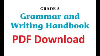 Download SCOTT FORESMAN Grammar and Writing Handbooks Grade 5 [upl. by Kenon]