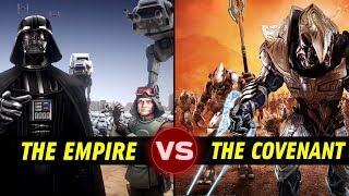 The Covenant vs the Galactic Empire in TOTAL WAR Who Would Win  Halo vs Star Wars Galactic Versus [upl. by Florin]