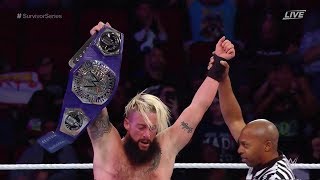 ENZO AMORE vs KALISTO  WWE SURVIVOR SERIES RESULTS  CRUISERWEIGHT TITLE [upl. by Surad]