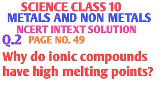 Why do ionic compounds have high melting points [upl. by Kaazi]