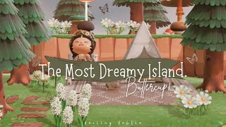 The Most Dreamy Island Buttercup  Animal Crossing New Horizons [upl. by Nahgam]