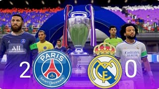 UEFA Champions League final match highlights Real Madrid vs Paris ea sports football gameplay [upl. by Madge]