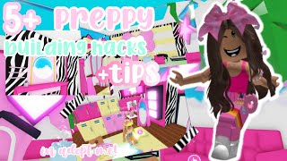 🐣  🐾 5 PREPPY BUILD HACKS 💕 and tips 🐆  in adopt me  🤭 preppyroblox ⭐️ [upl. by Arabeila]