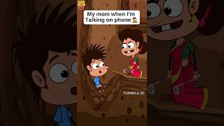 Spy Mummy🤣 funmoji2d comedy mom comedy cartoon love lover shortvideos shorts animation [upl. by Farmelo]