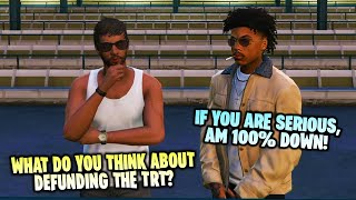 Nino Talks With Larry About Disbanding TRT After Getting Re Elected  NoPixel RP  GTA RP [upl. by Gianina495]