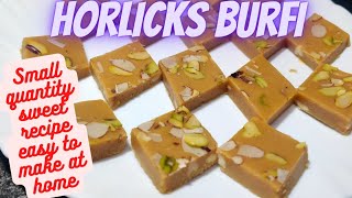 Horlicks Burfi Sweet Recipe  small quantity horlicks burfi recipe in Tamil  easy to make at home [upl. by Akirrehs851]