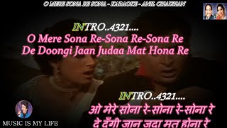 O Mere Sona Re Sona Karaoke With Scrolling Lyrics Eng amp हिंदी [upl. by Nigrom]