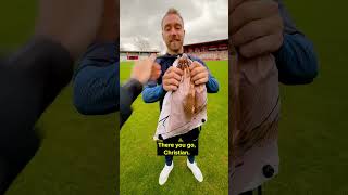 POV handdelivering World Cup boots to Christian Eriksen [upl. by Edee634]