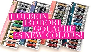 Holbein Gouache Irodori First Look  All New Colors [upl. by Hughie]