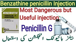 benzyl penicillin pencillin G  Benzibiotic injection  penicillin G benzathine injection  penicill [upl. by Yereffej]