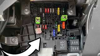 Seat Leon MK3 5F cabin fusebox location [upl. by Ybbor]