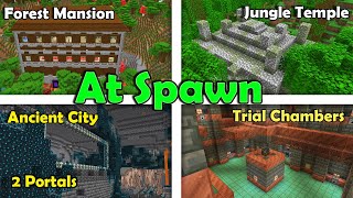 Minecraft  At Spawn 6  Forest Mansion amp Ancient City Seed  Java 121 [upl. by Noyart316]