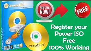 How do register Power ISO Free Power ISO registration key Free [upl. by Wonacott]