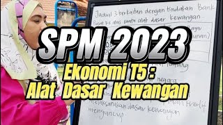 SPM Sebenar 2023 Kertas 1  Ekonomi Tingkatan 5  Alat Dasar Kewangan [upl. by Kara-Lynn]